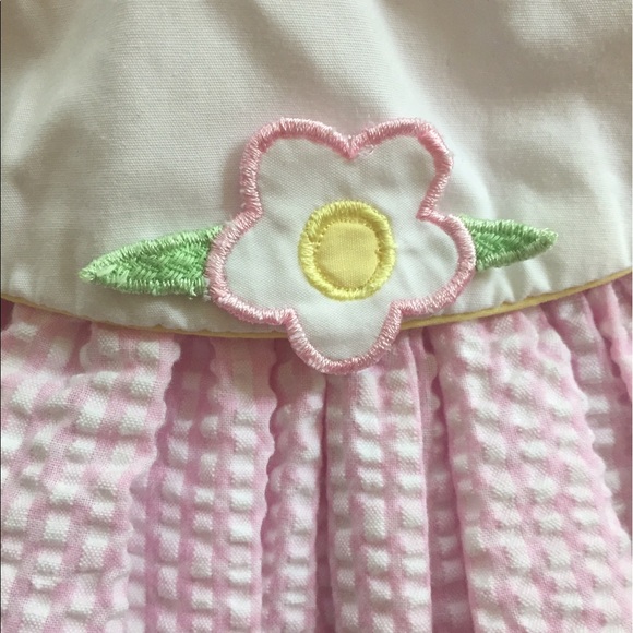Seersucker Dress 12mo - Picture 2 of 5